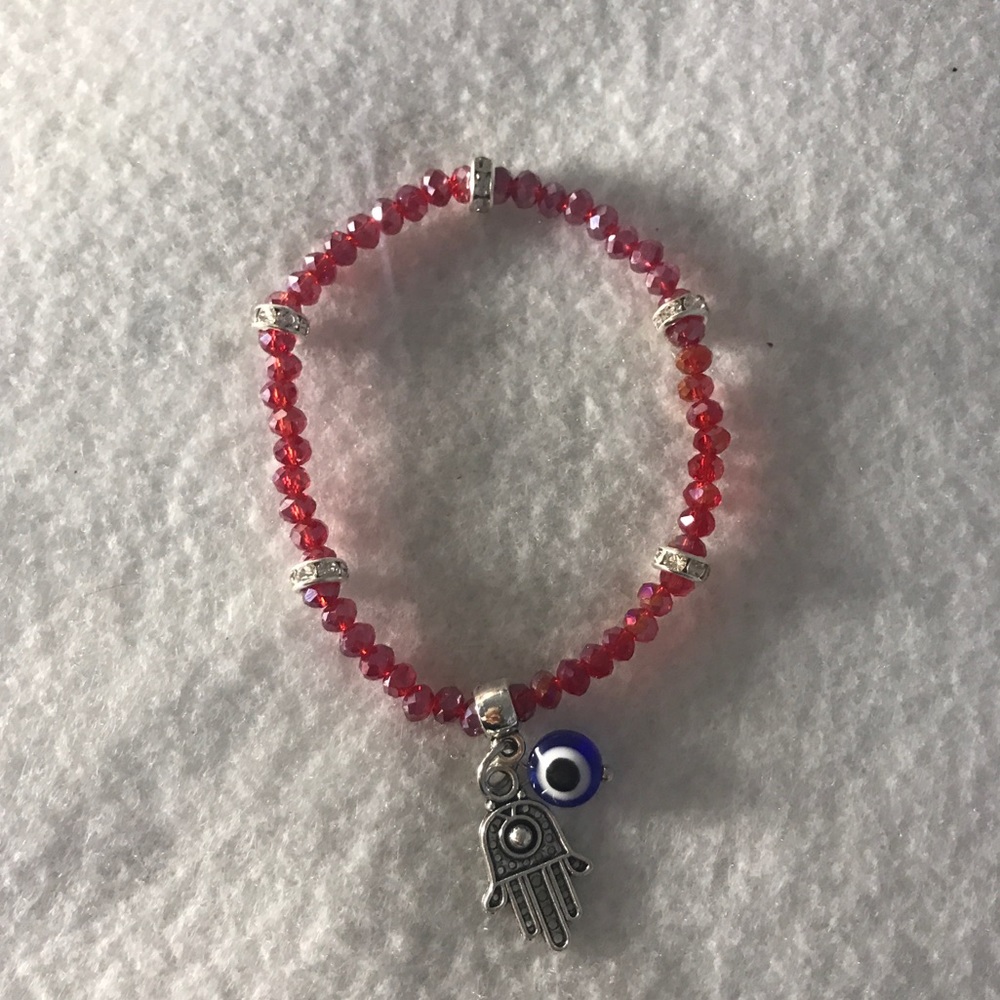 Hamsa/ Evil Eye Red Bracelet - Picture 2 of 5
